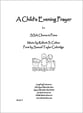 A Child's Evening Prayer SSA choral sheet music cover